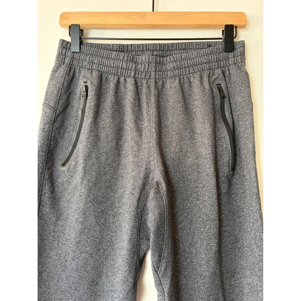 Old Navy Active Mens Dynamic Fleece Joggers Heather Gray 4-Way Stretch Small